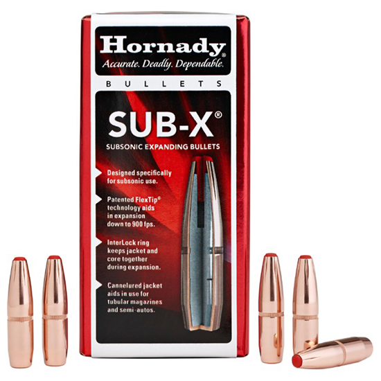 HORN BLT 30CAL 190GR SUB-X .308 100/10 - Sale